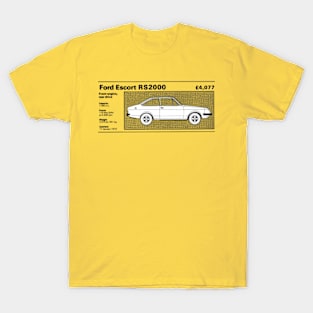 FORD ESCORT RS2000 - road test data T-Shirt